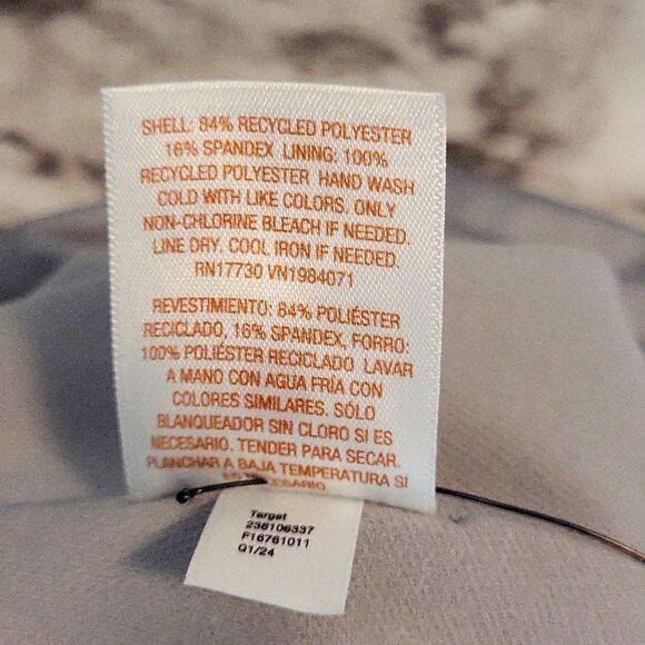 Shade And Shore Silver Color One Piece Women Swimsuit Size M 8-10 - Picture 10 of 14